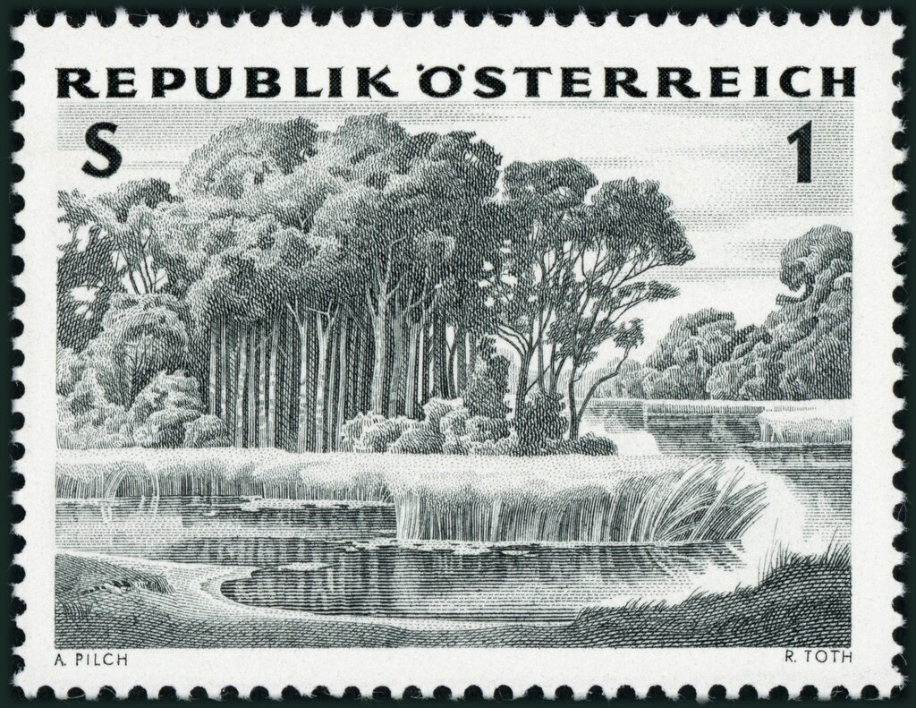 Austrian eagle rising from the flames