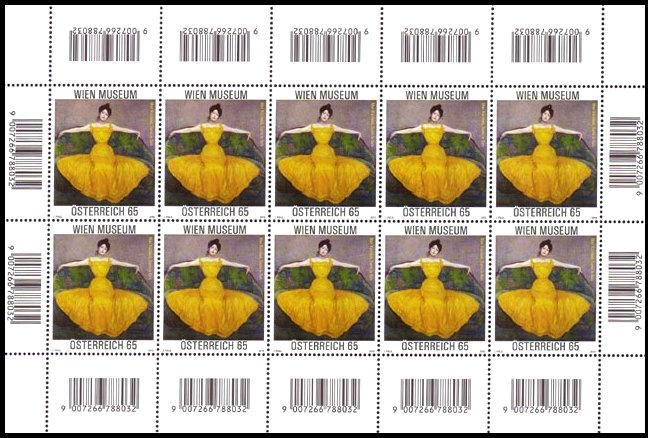 Overprinted with new Design - Quotation from Qualtinger