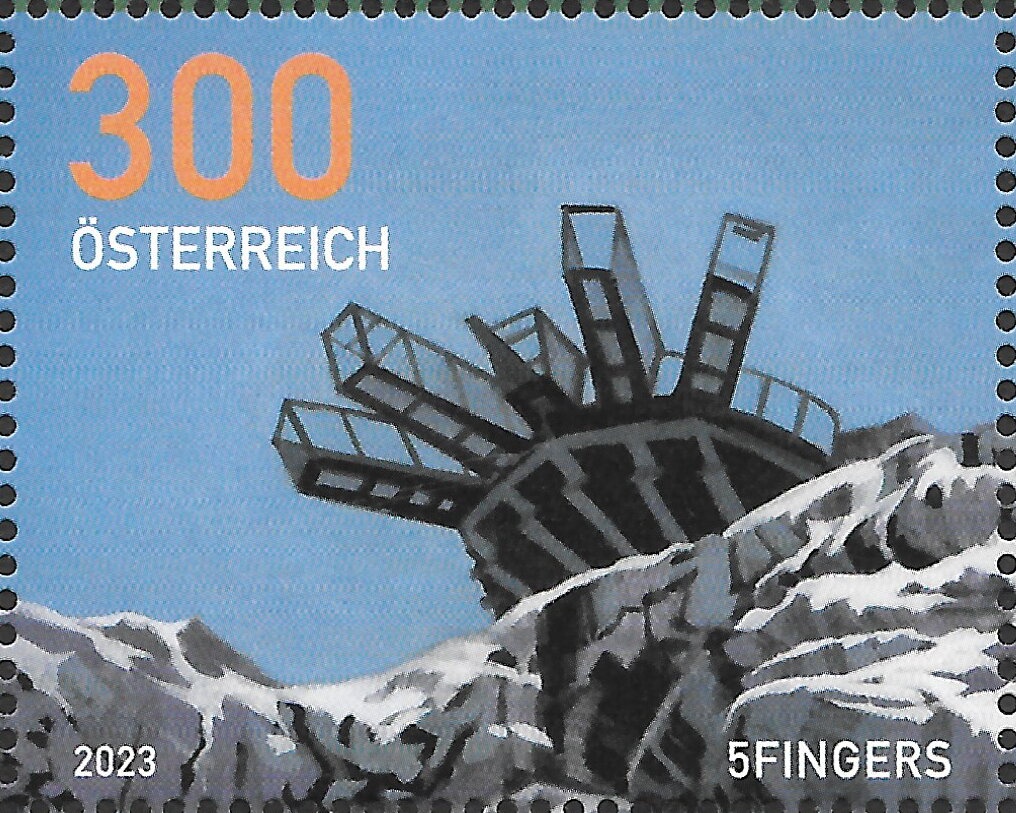 Heiligenkreuz. Overprinted with new Design - Perforation