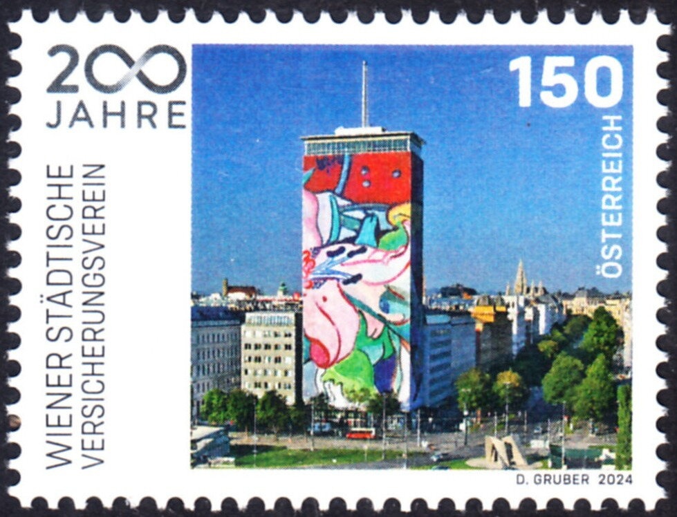 Digit in octogon with overprint