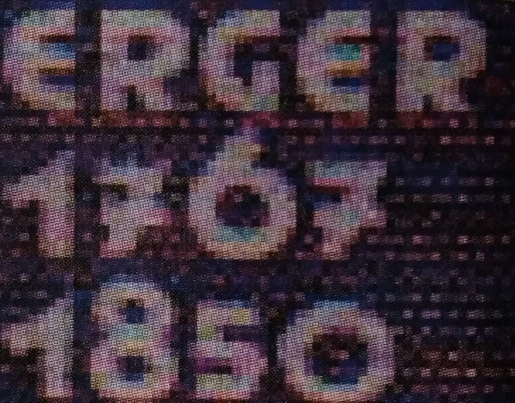 Digit in square frame