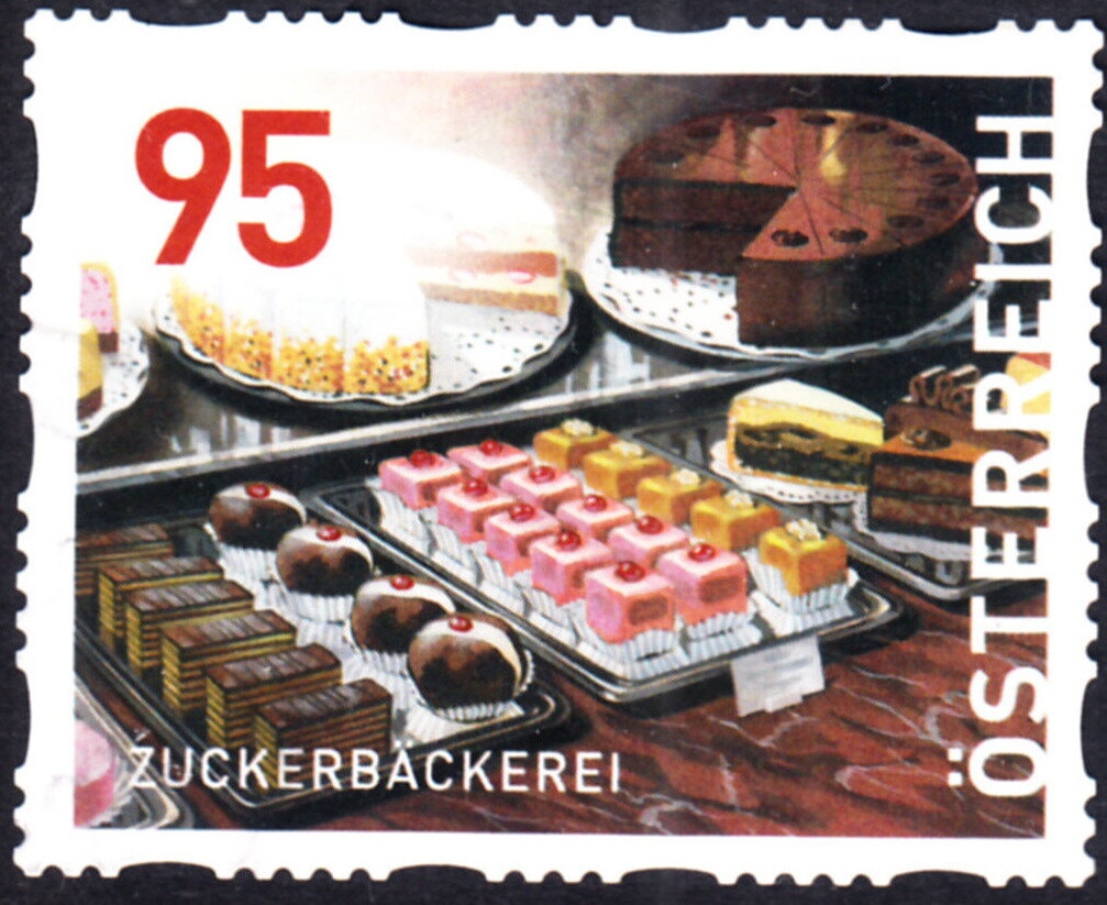 Heiligenkreuz. Overprinted with new Design - Perforation