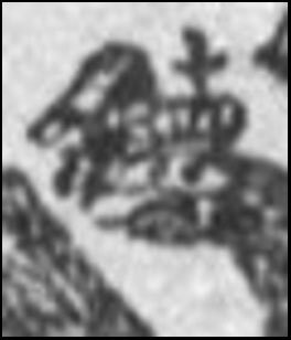 Digit in square frame