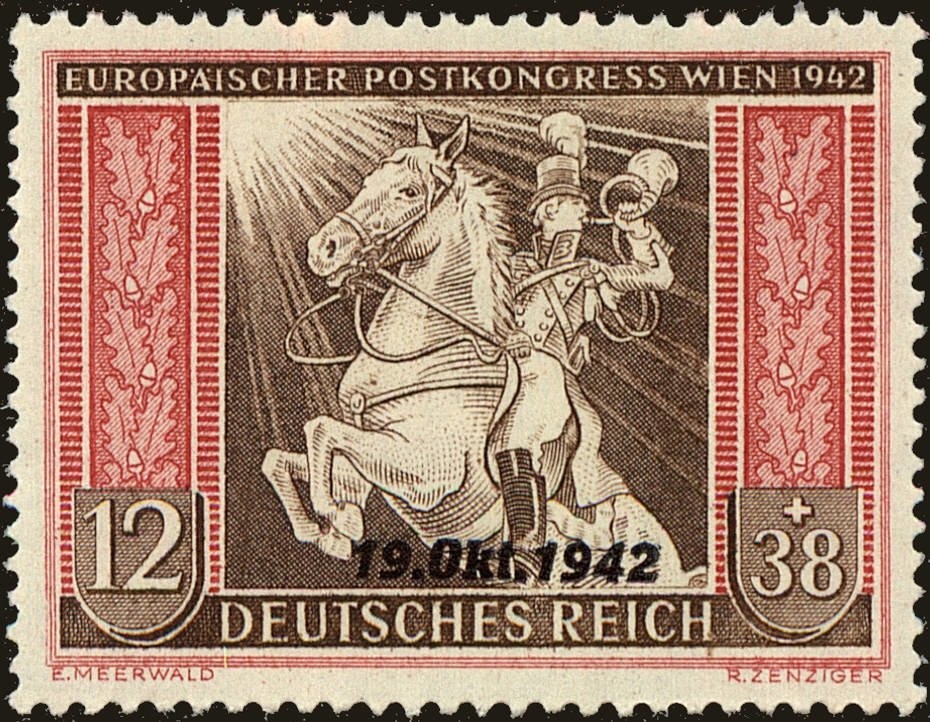 Posthorn overprinted "PORTO"