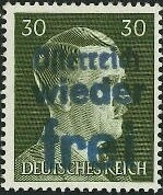 Posthorn overprinted "PORTO"