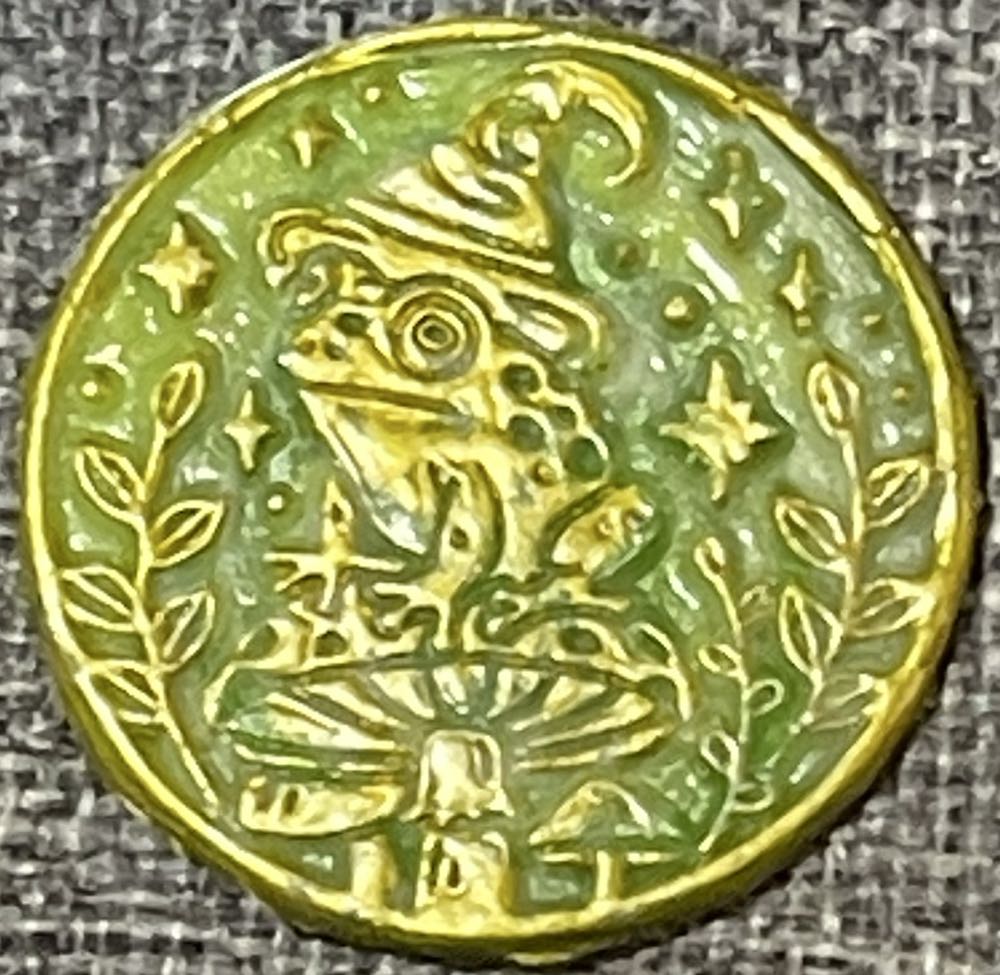 Frog Wizard on Mushroom  stamp collectible - Main Image 2