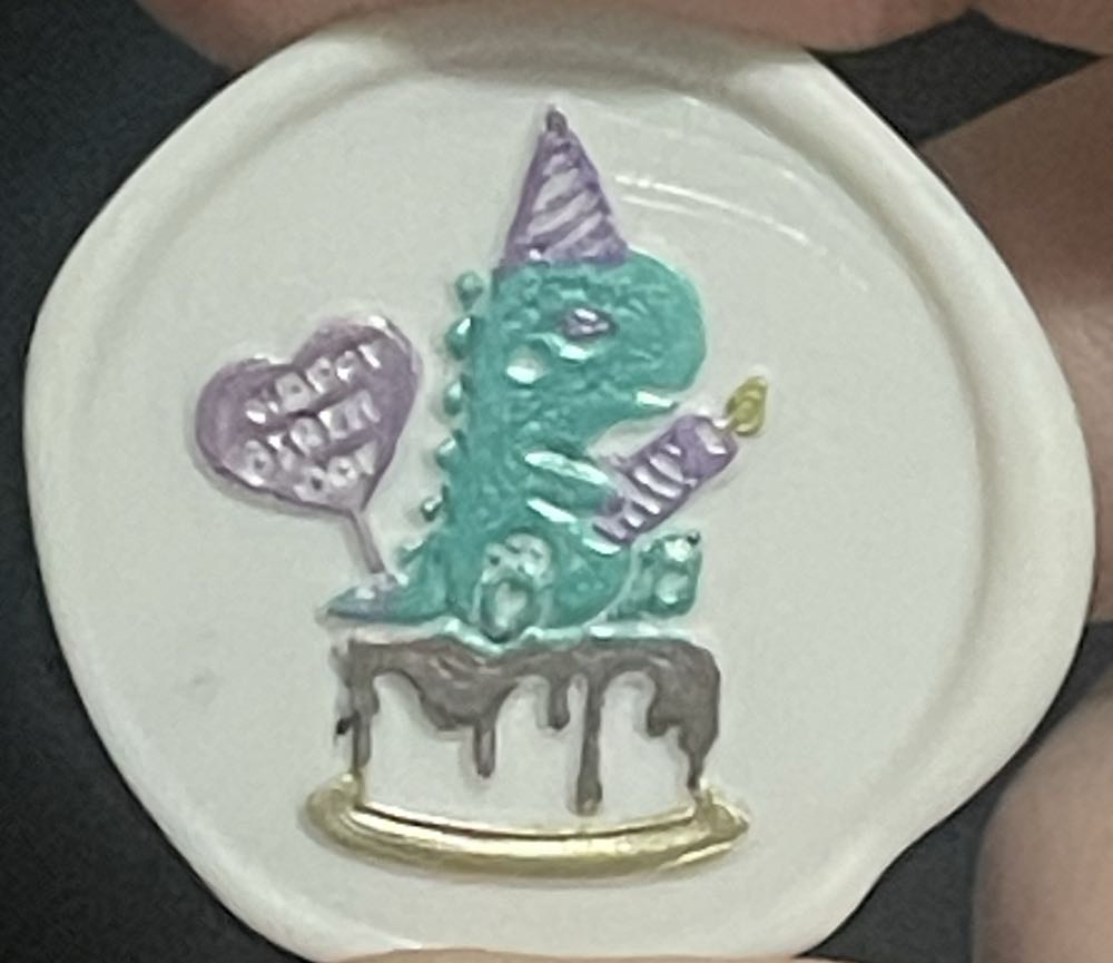 Birthday Dino  stamp collectible - Main Image 2