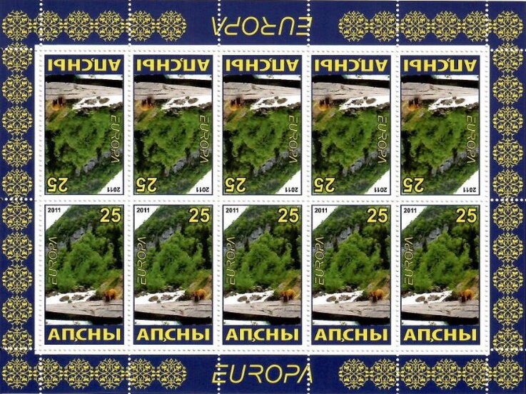 UN Headquarters, NY and Flags of UN and Afghanistan