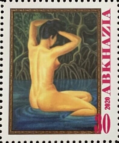 Portrait of the deserved teacher N.Kh. Adzinba (1931-1992)