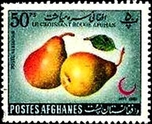 Flags of the U.N. and Afghanistan - Imperforate