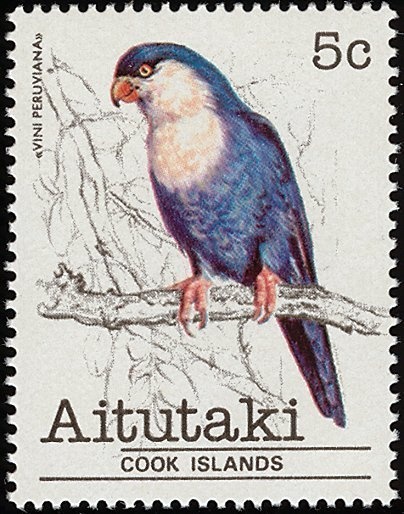 Java Sparrow (Padda oryzivora), overprinted O.H.M.S.