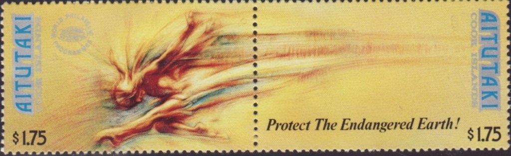 Royal Poinciana (Poinciana regia), optd AITUTAKI