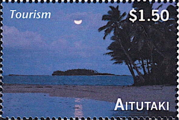 Common Hibiscus (Hibiscus syriacus), optd AITUTAKI