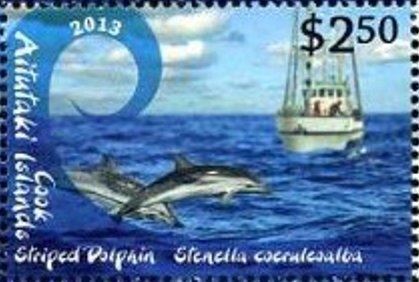 Humpback Whale (Megaptera novaeangliae), Striped Dolphin (St