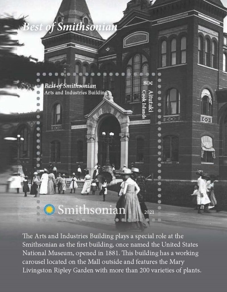 Queen Mother in evening dress standing by table