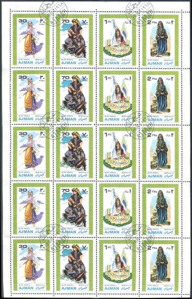 Mary and Jesus on donkey, surcharged +1c