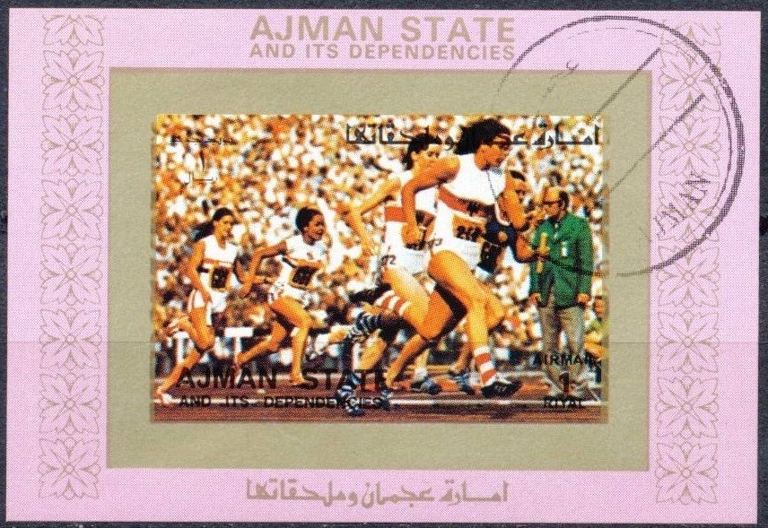 Astronaut in Front of Flag on the Moon