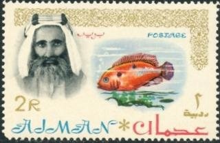 Alfa Romeo P 2, Italy (attached to Manama stamp)