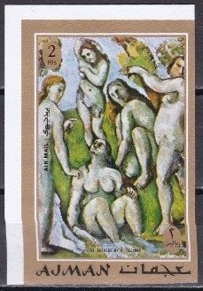 Woman combing her hair