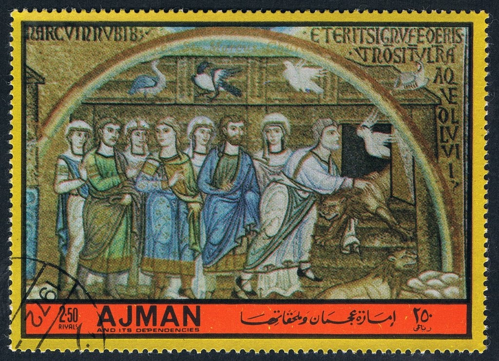 The Saint Veronica wipes the face of Jesus