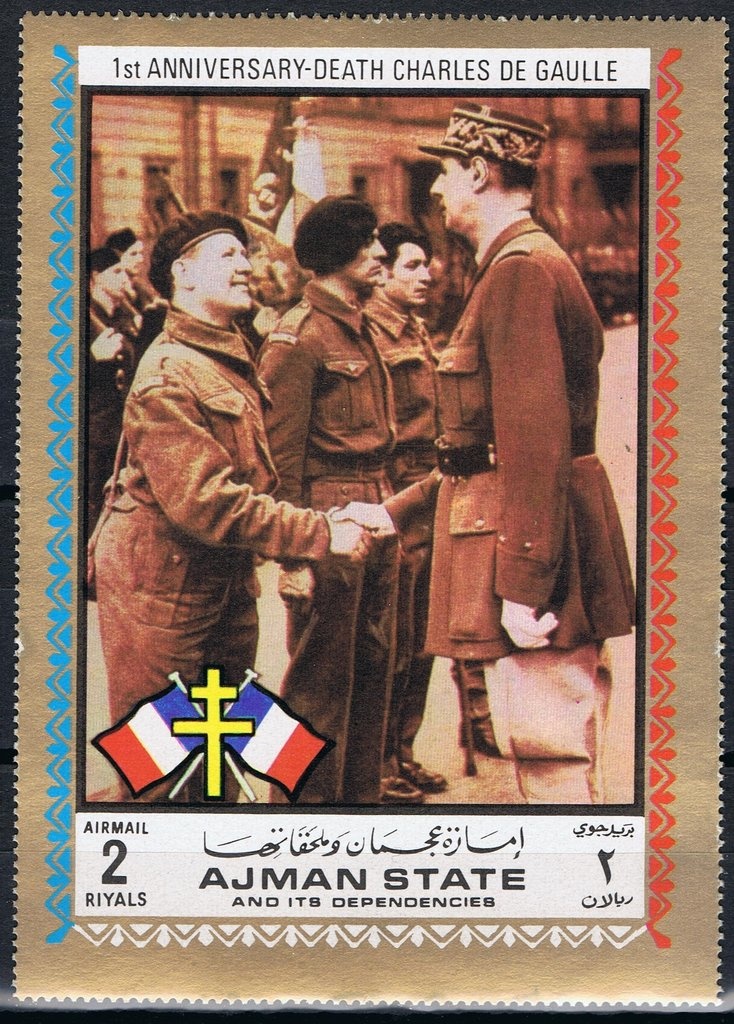 King Zog and Airplane over Tirana, overprinted in black