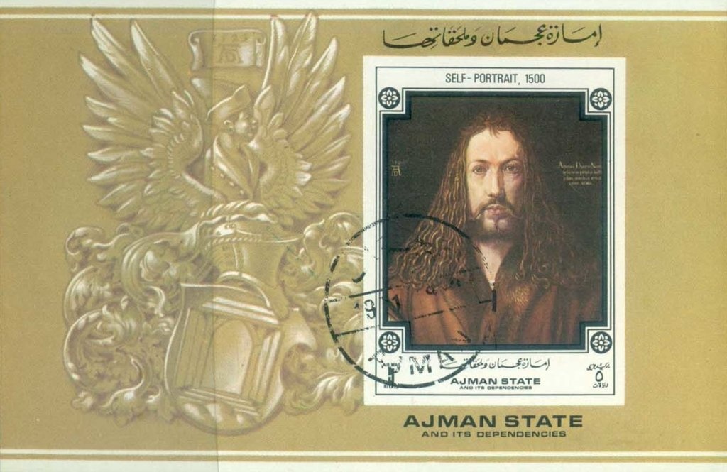 King Zog I of Albania overprinted in black