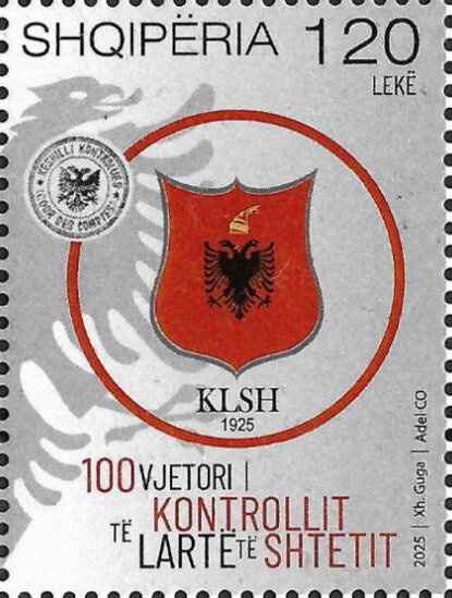Austrian stamps surcharged in black and with oblique bars