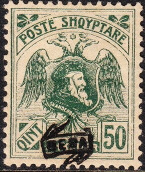 Soldier and Map of Albania