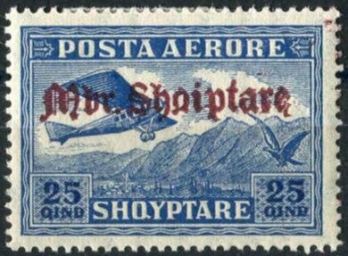 Former Issue with overprint by hand "7. Mars"