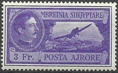 Lake Butrinto surcharged in black and carmine