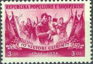 Workers in front of Industrial Plant, Congress Emblem