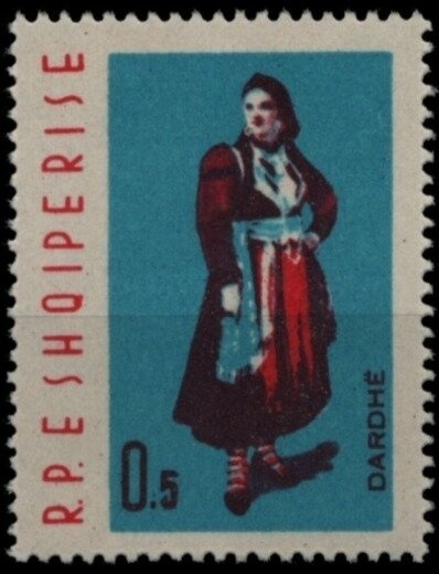 Enver Hoxha and leaders leaving Congress Hall