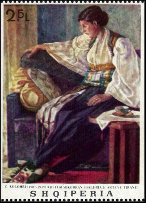 Wrestlers in country clothes