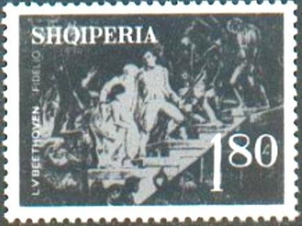 Airplane Crossing Mountains, overprinted in red brown