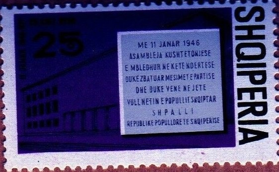 Former Issue with overprint by hand "7. Mars"