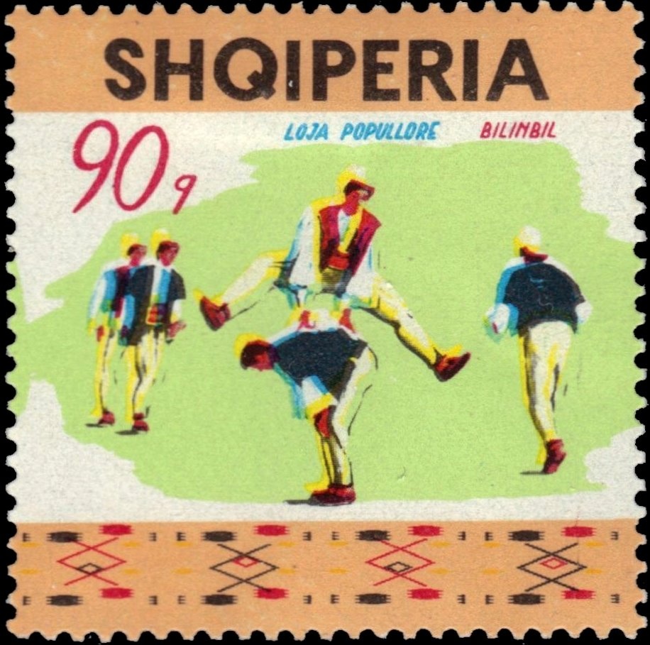 Female head, rifle, pickaxe