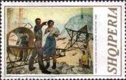 Tobacco Pipe, Painted Flask