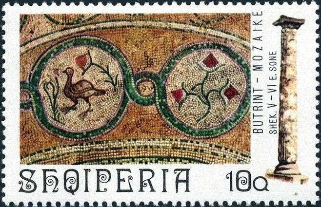 ‭President Ahmed Zogu overprinted in black