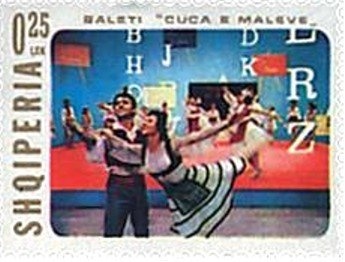 King Zog and Airplane over Tirana, overprinted in black