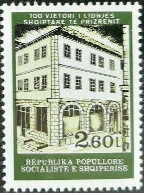 Rebel leader, row of insurgents