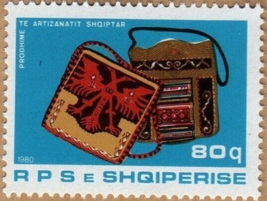 Young Soldiers and Albanian Flag