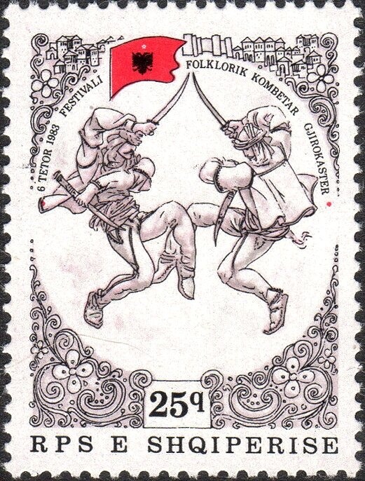 Mother Teresa, overprinted in silver