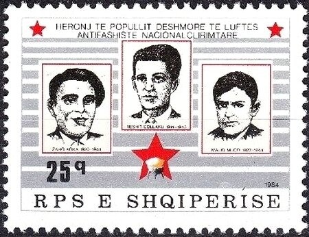 Joseph Stalin and Enver Hoxha