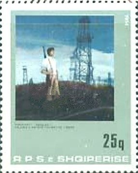 Stylized depiction of Albanian dance