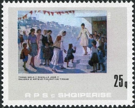 Wrestlers in country clothes