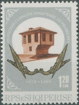 Flag with Marx and Lenin in front of XX