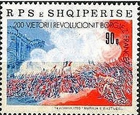 Statue of Mother Albania, Overprinted