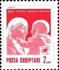 Emblems of Albania Post, UPU and World Map