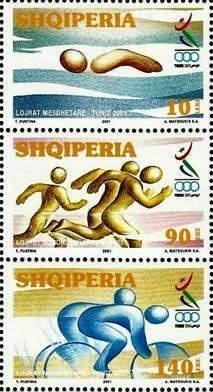 Party flag, rail, pickaxe and rifle