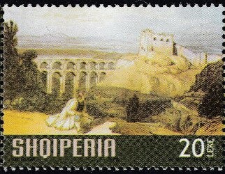 Statue of Mother Albania, Overprinted